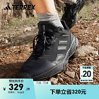 adidas TRACEFINDER舒适户外运动越野跑鞋男子阿迪达斯TERREX 黑色/灰色 39