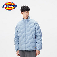 Dickies 帝客 压纹羽绒服 男女时尚百搭保暖外套上衣10916 浅灰蓝