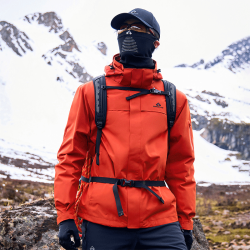 拓路者 朱雀冲锋衣硬壳男户外登山服防风防水外套夹克春秋 朱雀红 M