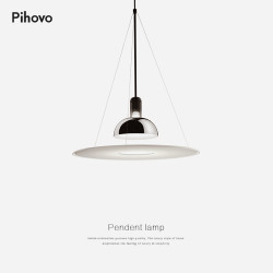 PIHOVO D8013 飞碟吊灯 铬色D40cm 北欧风