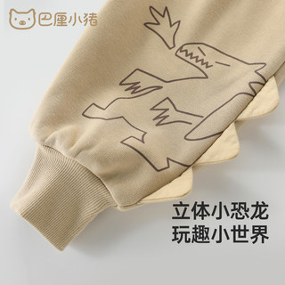 巴厘小猪男童长裤宝宝秋冬季加绒束脚裤新年裤儿童裤子保暖红色女童休闲裤