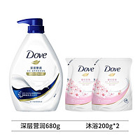 百亿补贴：Dove 多芬 沐浴露680g+200g*2组合装