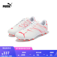 彪马(PUMA) 男子天然草坪足球鞋长钉 ATTACANTO FG/AG 107477 白-火红色-04 40.5
