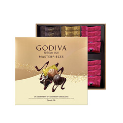 GODIVA 歌帝梵 经典大师系列夹心黑巧克力礼盒24颗180g零食商务伴手礼圣诞礼物