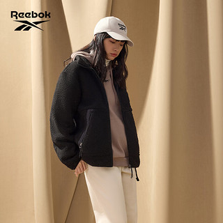 Reebok锐步男女同款JACKET仿羊羔绒夹克FCR105U 22FCR105U001 A/XS