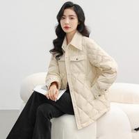 冬季轻薄款女式翻领外穿内搭羽绒服长袖保暖时尚百搭外套
