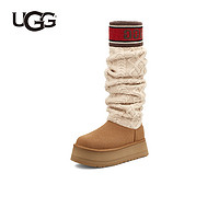 UGG 女士时尚厚底高筒雪地靴 1144044