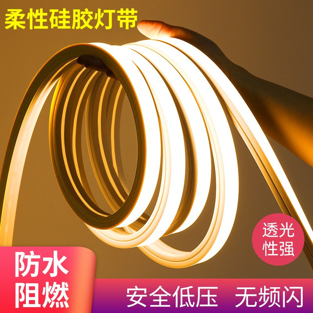 雷迪航 硅胶线型灯带 220V/24V 嵌入式 防水 多种规格 多色可选