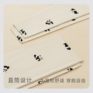 宫蝶24年秋季新品春秋情侣睡衣女长袖可爱熊猫家居服抑菌纯棉套装男 MM-24388熊猫满印套装女 M(建议80-100斤)