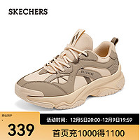 斯凯奇（Skechers）漫月鞋女士舒适缓震休闲鞋复古慢跑鞋运动户外鞋休闲鞋177590 桃粉色/PCH 36 偏大选小半码