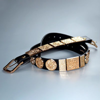 布许 男士汉服 圆领袍 藏青色官服