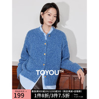 初语圈圈纱夹花毛衣女小香风复古花纱针织开衫外套上衣  常规