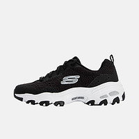 SKECHERS 斯凯奇 老爹鞋女蕾丝透气网布舒适百搭运动鞋 896090/BKW