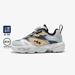 FILA 斐乐 童鞋儿童跑步鞋冬小童儿童复古跑鞋 雨雾灰/雾蓝-NP 28码/内长17.5cm