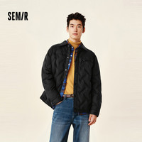 森马（Semir）羽绒服男2024冬季轻薄短款外套简约纯色上衣保暖内搭109724113109