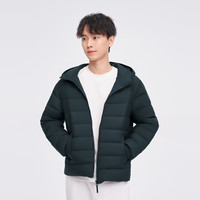 波司登奥莱羽绒服男老花潮流外套秋连帽轻薄羽绒服 深海蔚蓝5738 190/104A