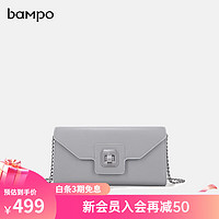 bampo 半坡饰族 女士链条单肩包 真皮方包