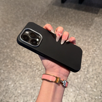 ins创意大哥大奶黄芝士适用苹果16promax手机壳iphone1514解压捏捏13pro11女12男16plus14保护套 皮纹金属框-黑色