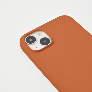 無印良品 MUJI 無印良品  再生TPU 手机壳 苹果iphone14手机壳 苹果手机壳 多巴胺 iphone 14 plus 橙色
