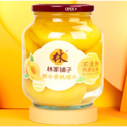 林家铺子 黄桃罐头 750g*1罐