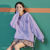 唐狮 TONLION卫衣女秋冬加绒连帽卫衣女加厚女士红色上衣overize