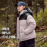 Pioneer Camp 拓路者 24年秋冬90绒撞色女式面包服连帽户外保暖