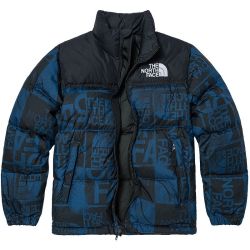 THE NORTH FACE 北面 FW22款 ICON 700蓬鹅绒1996羽绒服蓝色（带图案）120cm xs