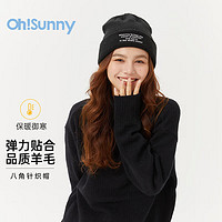 OhSunny 女士毛线帽 SNH2T108T 暗夜黑