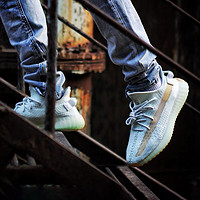 adidas 阿迪达斯 yeezy 椰子 Yeezy350 Boost V2 中性跑鞋 EG7491 荧光绿 36.5