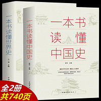 2册 一本书读懂中国史+一本书读懂世界中国历史书籍