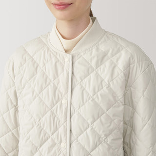 無印良品 MUJI（無印良品 ）女式 可水洗 绗缝夹克 女外套长袖秋季款女装菱格棉服BD0YTA4A