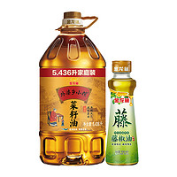 88VIP：金龙鱼 外婆乡小榨菜籽油5.43L+调味油藤椒油100ml