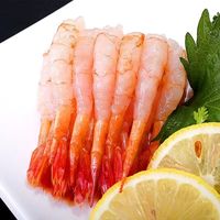 牛叭叭 寿司甜虾刺身生吃即食去头去壳甜虾刺身拼盘日料同款 北极 甜虾 30只 100g