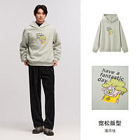 Semir 森马 ×RYO艺术家系列卫衣男发热抑菌2024冬季新款连帽印花情侣装