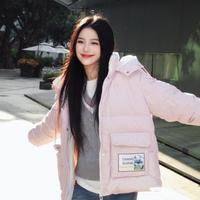 短款羽绒服女三防连帽宽松质感厚外套百搭长光卫星联名羽绒服女