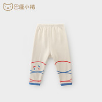巴厘小猪（BALIPIG）女童打底裤加绒长裤宝宝秋冬季外穿单裤婴幼儿保暖休闲裤儿童裤子 奶油杏 110cm