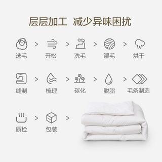 A类100%澳洲羊毛被冬季加厚保暖被芯宿舍家用10斤被子