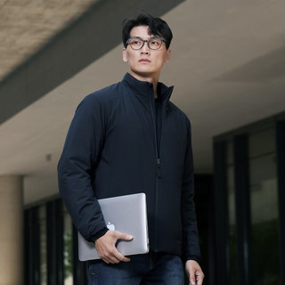 SANFO PLUS三夫户外3M新雪丽棉服保暖抗静电立领棉衣防风防泼水秋冬外套男 黑色 S