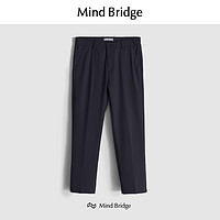 Mind Bridge 高端米白色休闲裤男士直筒修身2024夏季新款薄款男裤