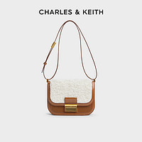 CHARLES & KEITH CHARLES&KEITH;秋冬女包CK2-80781400-1毛绒拼接Charlot腋下豆腐包