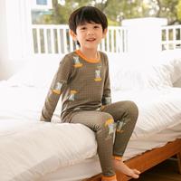 男童秋冬季贴身舒适家居服两件套中大童御寒休闲睡衣睡裤套装