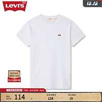 Levi's 李维斯 男士休闲纯色宽松短袖T恤 白色 A7850-0006 M