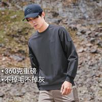 2024秋季重磅毛圈棉男式卫衣简约个性百搭户外休闲运动上衣