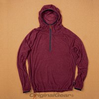OG 原器 Primaloft Evolve超轻量 高透气保暖抓绒衣拉链连帽 P 绒 酒红 S