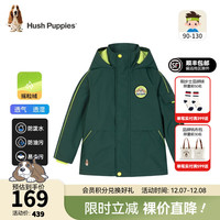 暇步士(Hush Puppies)童装儿童冬装男童外套冬季新款男小童简约时尚加绒厚风衣