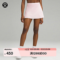 lululemon丨Lightweight 女士轻盈版高腰网球裙速干芯吸 LW8AK7S 草莓奶昔粉 10