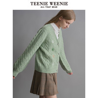 TeenieWeenie小熊奥莱秋装季学院风V领毛衣针织衫外套慵懒风韩系