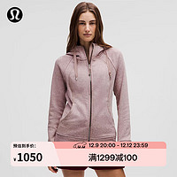 lululemon丨Scuba 女士拉链连帽衫 *加绒 LW4ATWS 热黄昏玫瑰 10