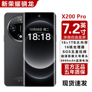 新荣耀骁龙 HEMIUAX200pro 天玑9400 黑色 16GB+128GB 5G手机