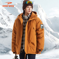 Deerway德尔惠冬季棉服男女同款棉袄户外大码宽松防风棉衣休闲外套潮